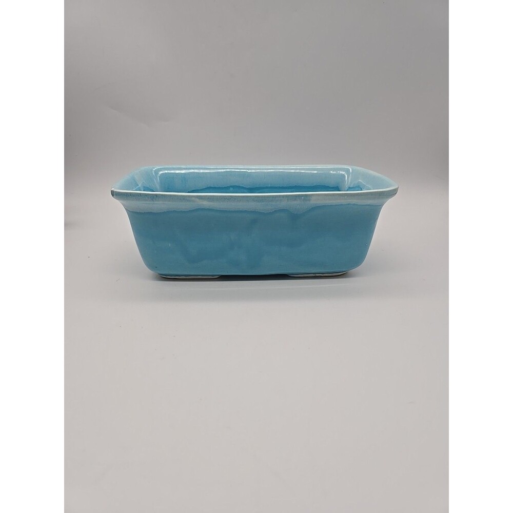 Vintage Judy of California Blue Drip Rectangular Planter - Picture 3 of 11